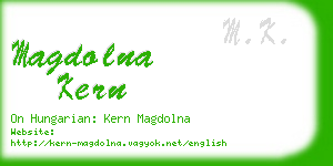 magdolna kern business card